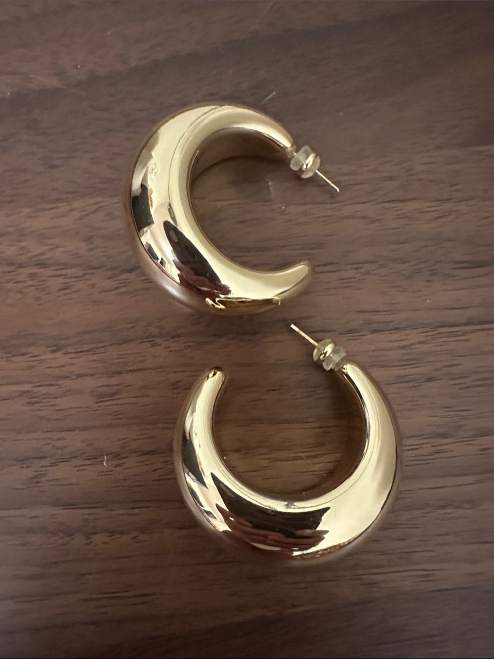 Gold Chunky Hoop Earrings